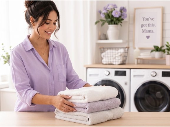 Wash dry and fold laundry service Pakenham, neatly folded fresh laundry